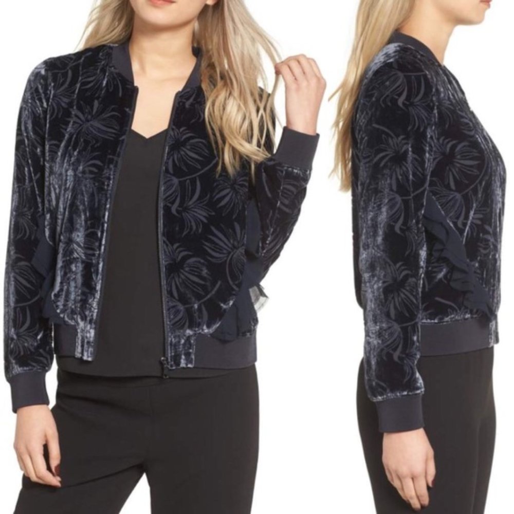 Olivia Palermo X Chelsea28 Burnout Bomber Jacket